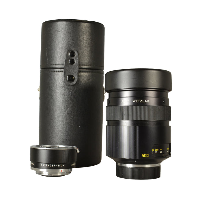 LEICA LEITZ 500mm WETZLAR MR - TELYT - R F 8 CON DUPLICATORE 2X - USATO