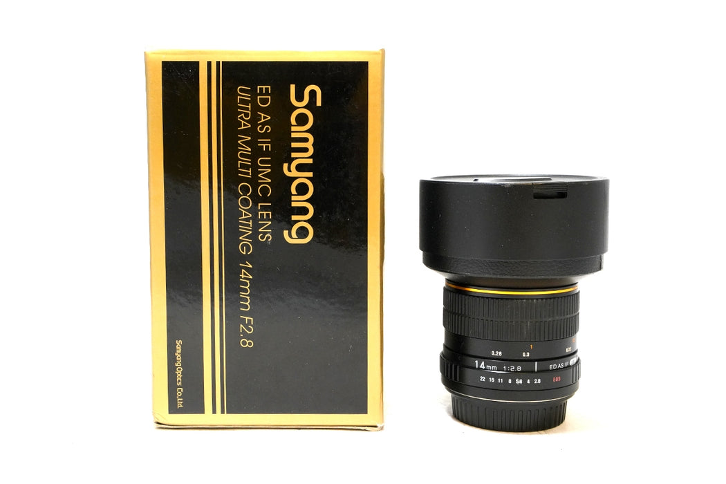 OBIETTIVO SAMYANG 14MM F2.8 ED AS IF UMC LENS PER CANON