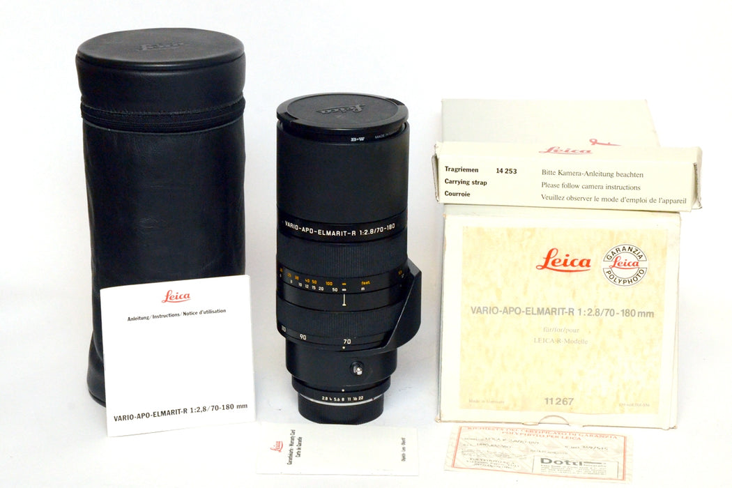 Leica 11267 Vario-Apo-Elmarit-R 70-180 mm f2.8 Scatolato con Documenti Exc+++