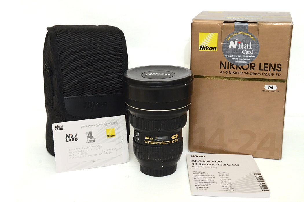 OBIETTIVO NIKON AF-S NIKKOR 14-24MM F2.8G ED - NITAL
