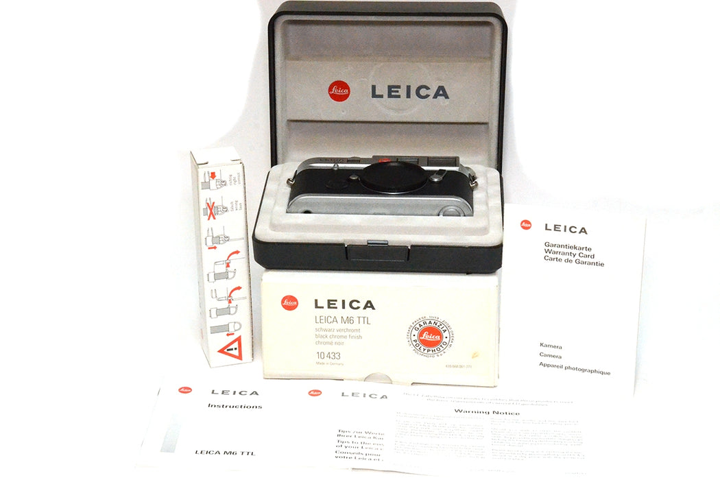 Fotocamera analogica Leica M6 TTL 0.72 10434 Bellissima -leggi-