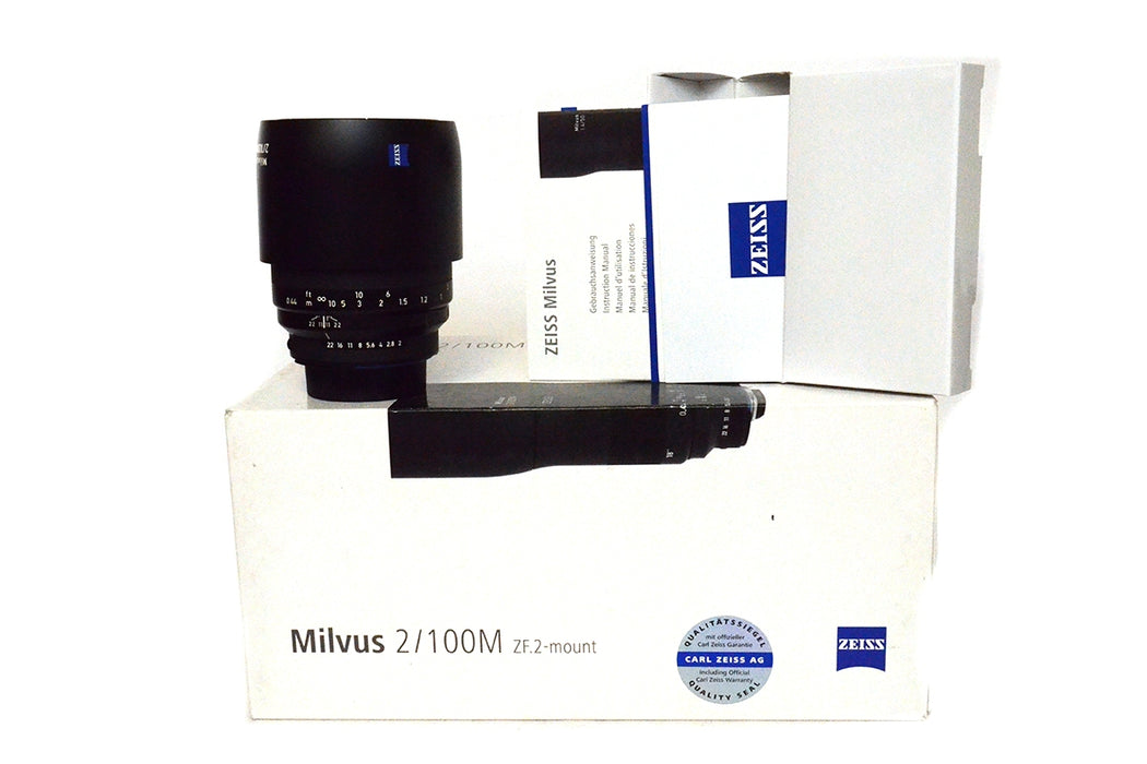 OBIETTIVO MANUALE ZEISS MILVUS 100MM F2 ZF2 MOUNT PER NIKON
