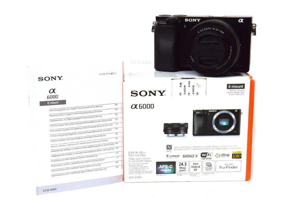 FOTOCAMERA SONY A6000 CON 16-50 OSS -LEGGI-
