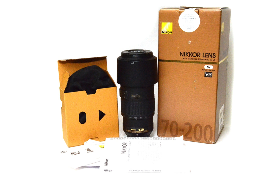 OBIETTIVO NIKKOR AFS 70-200MM F4 G ED VR BELLO COMPLETO