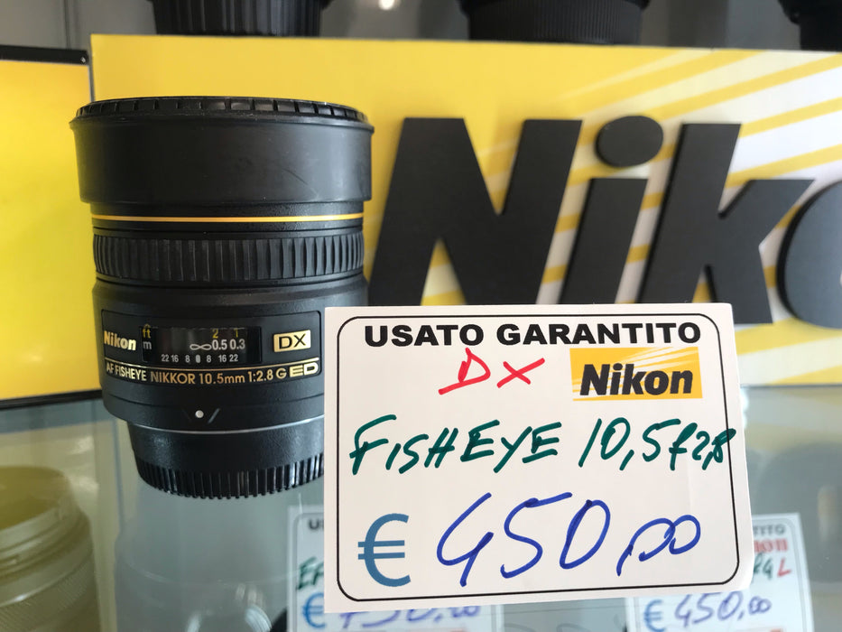 Nikon AF 10,5mm f/2,8G ED DX Fisheye-Nikkor (OS) (cod. 5555500016556)