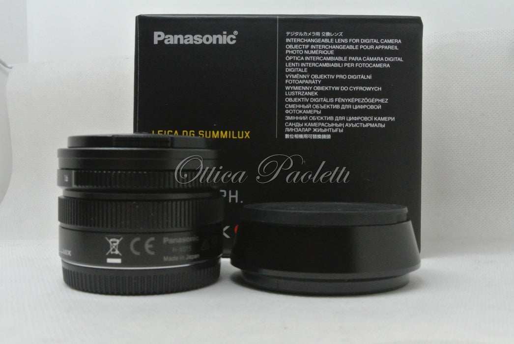 Panasonic Leica DG Summilux 15 mm 1:1.7 ASPH. Usato