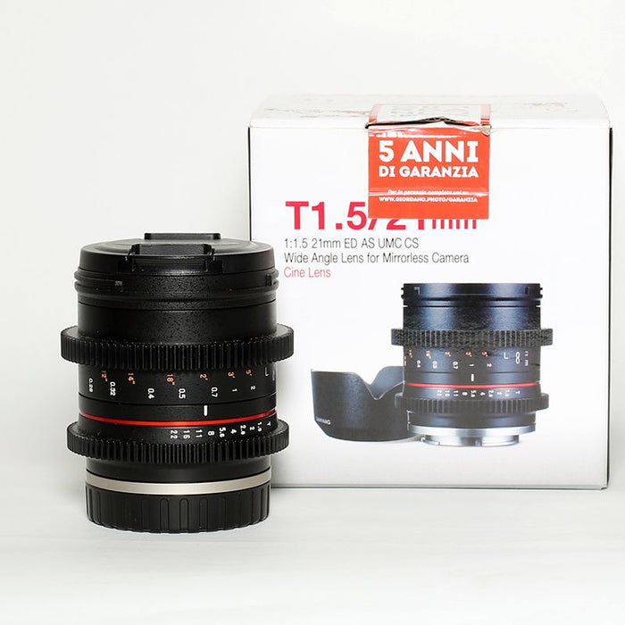 Samyang 21mmF1,5 T per SONY