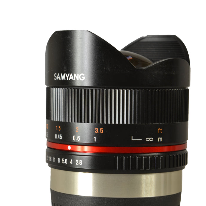 SAMYANG 8mm f2.8 UMC FISH-EYE II FUJI X - USATO