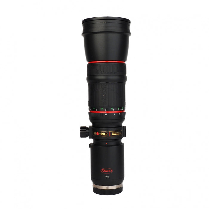 Kowa Prominar 500mm f/5.6 Fluorite CON ADATTATORE PER CANON EF