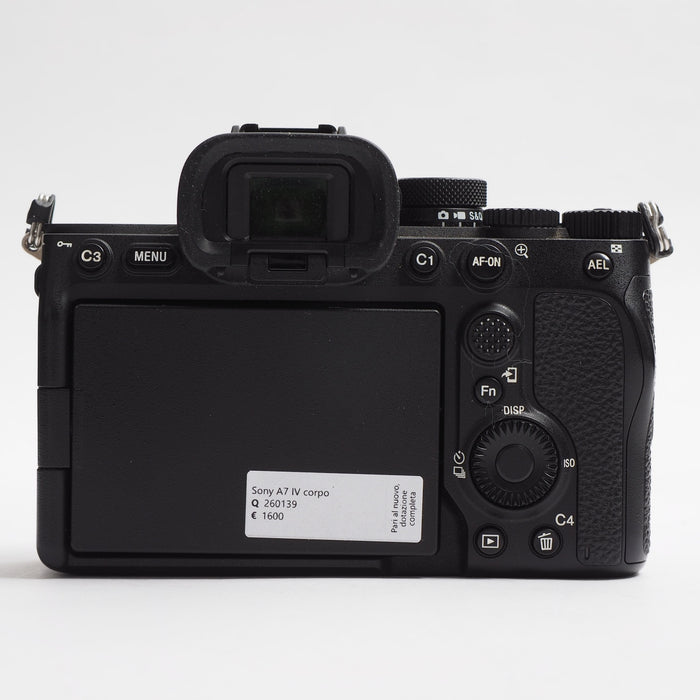 Sony A7 IV corpo USATO