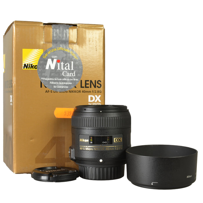 NIKON 40mm F2,8 AF-S MICRO G DX - USATO