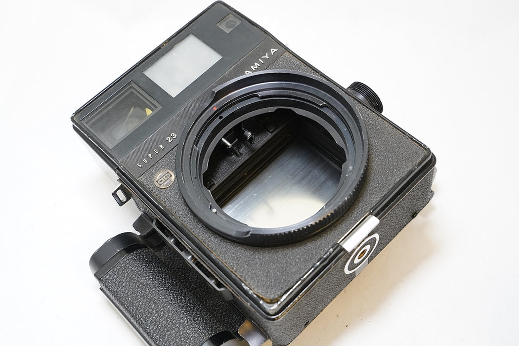 Kit fotocamera Mamiya Super 23 con Sekor 150mm e Sekor 100mm -leggi-