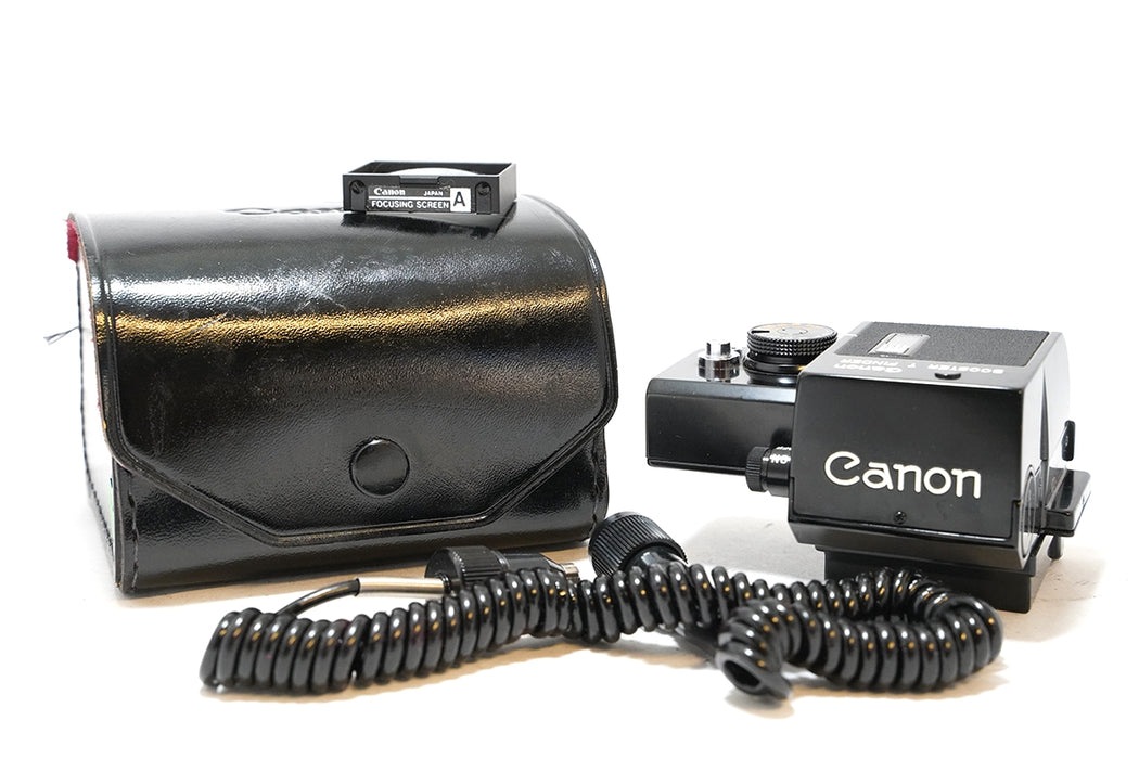 Kit Fotocamera analogica Canon F1 Old con 35mm FD F3.5 S.c. e T FINDER -leggi-