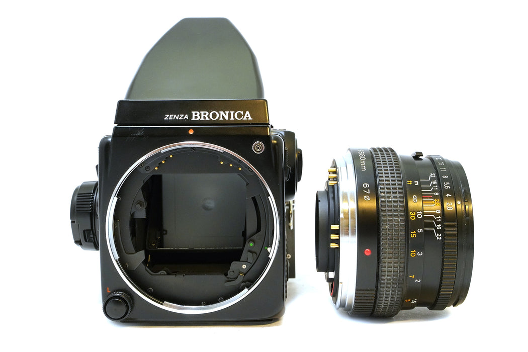 Fotocamera analogica Zenza Bronica SQ-Ai con PS 80mm 2.8 -leggi-