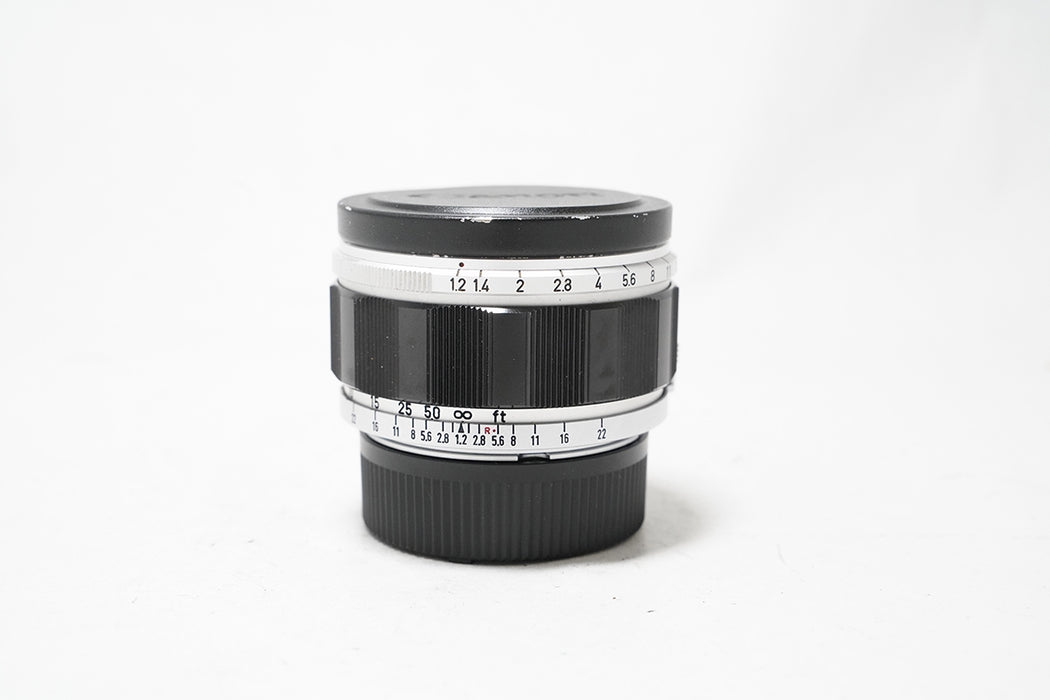 Obiettivo manuale Canon 50mm F1.2 Mmount -leggi-