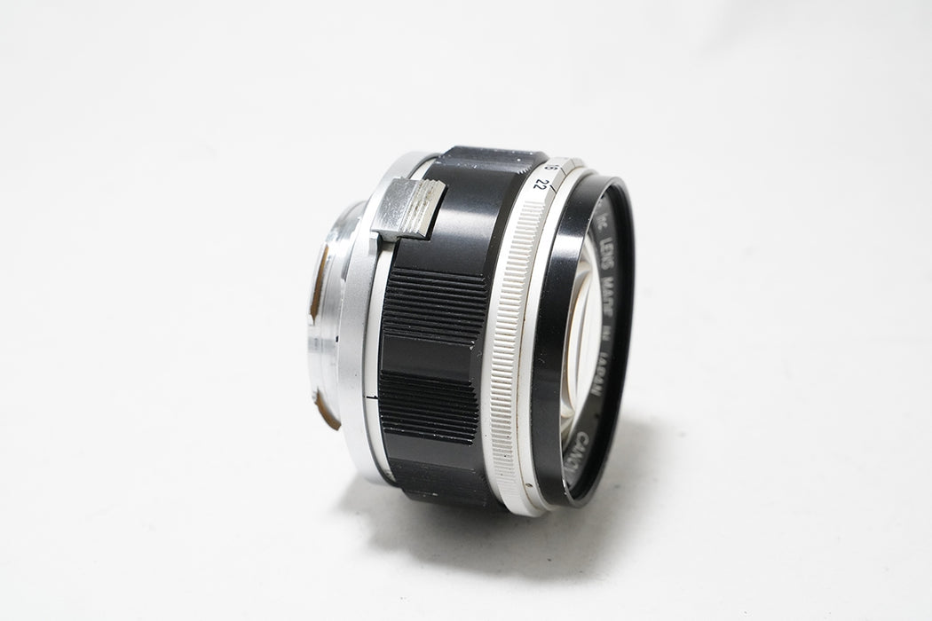 Obiettivo manuale Canon 50mm F1.2 M mount -leggi-