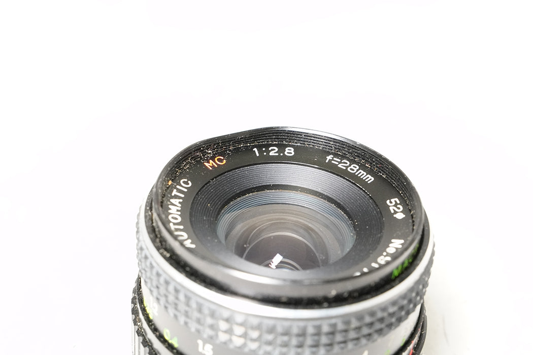 Obiettivo manuale Polar 28mm F2.8 per canon FD -leggi-