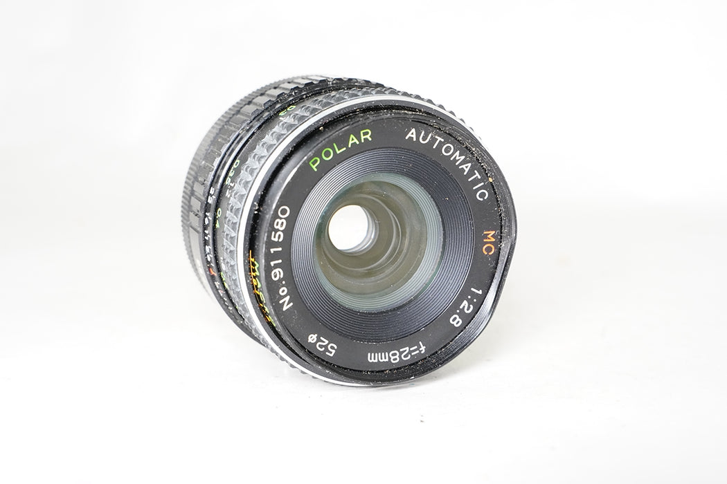 Obiettivo manuale Polar 28mm F2.8 per canon FD -leggi-