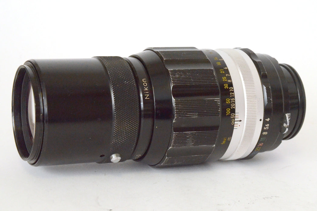 Nikon non AI Nikkor-Q Auto 200mm F4 modificato AI piccoli Segni D'uso