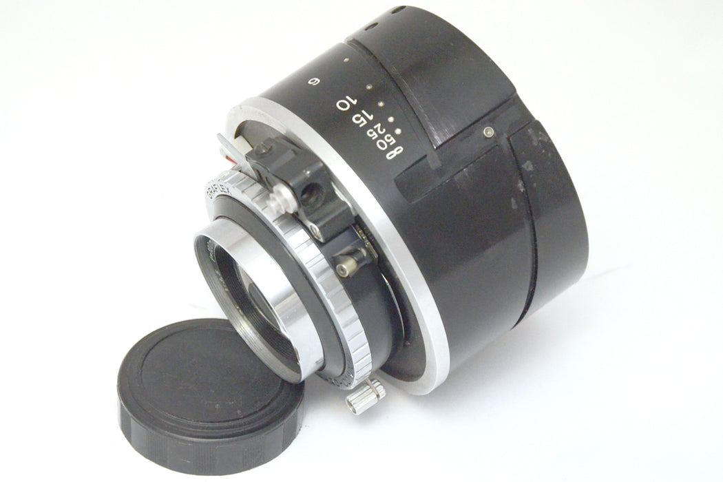 Carl Zeiss Tessar F 1:3 .5 / 100 mm Obiettivo per Graflex con Synchro - Compur