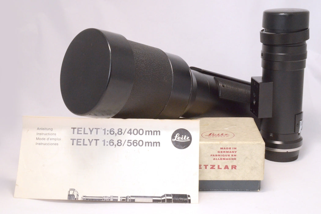 Leitz Wetzlal Leica Telyt R 560mm F6.8 Nikon AI Mount con Impugnatura a spalla Scatolato