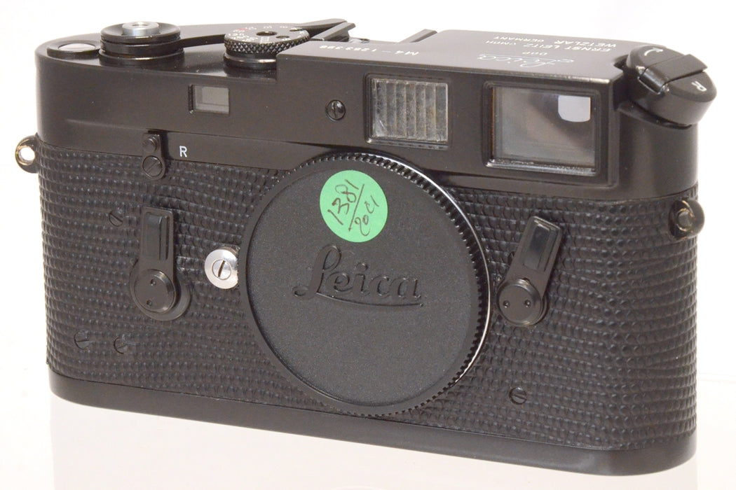 Leica M4 Black Paint / Nera S/N 1253396 Rivestimento rifatto. BELLA e RARA!