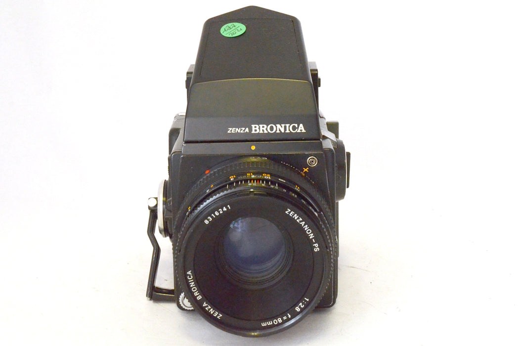 Zenza Bronica SQ-A con Zenzanon-PS 80mm F2.8 Mirino Prisma Esposimetrico, Magazzino 120