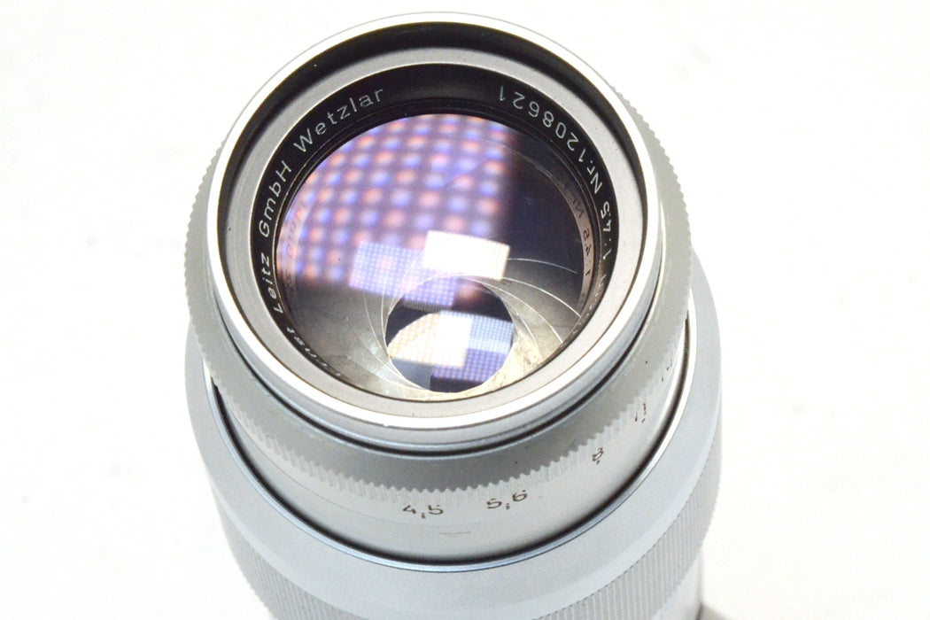 Leitz Leica Hektor 13,5cm f 4.5 (135mm1:4.5) M Mount Silver con Tappi