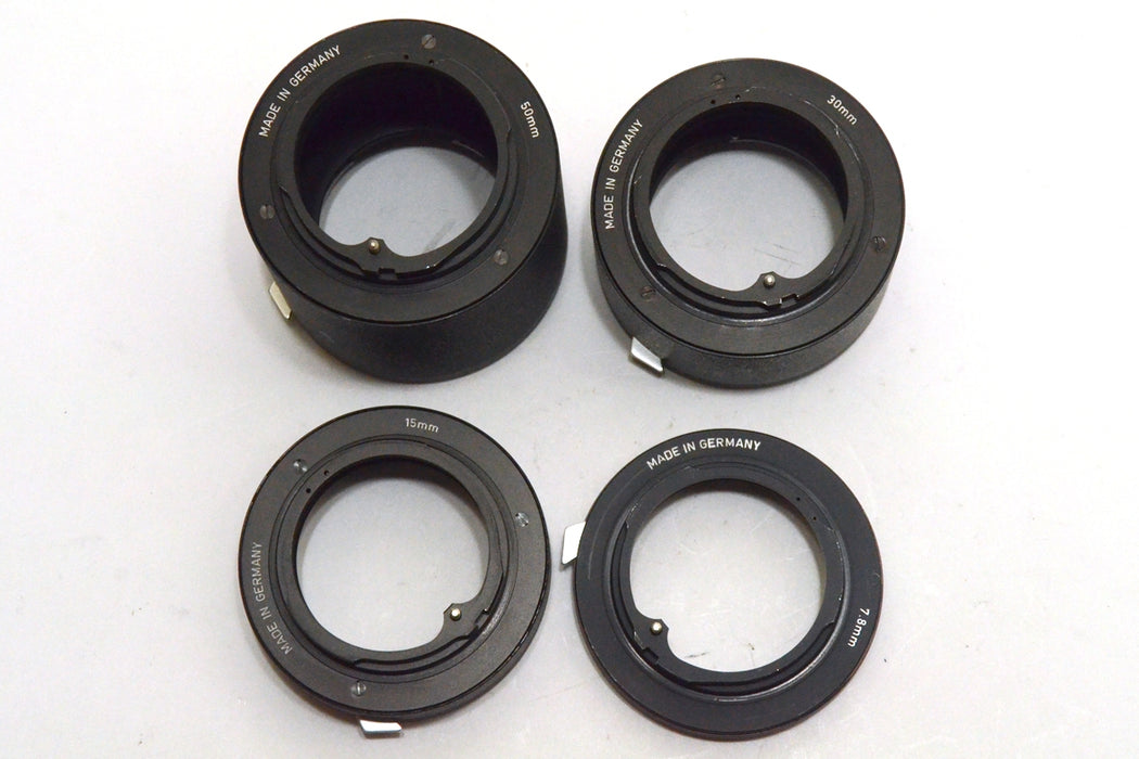 4 Tubi di Prolunga per Macro 7,5mm 15mm e 30mm e 50mm per Rolleiflex SL35