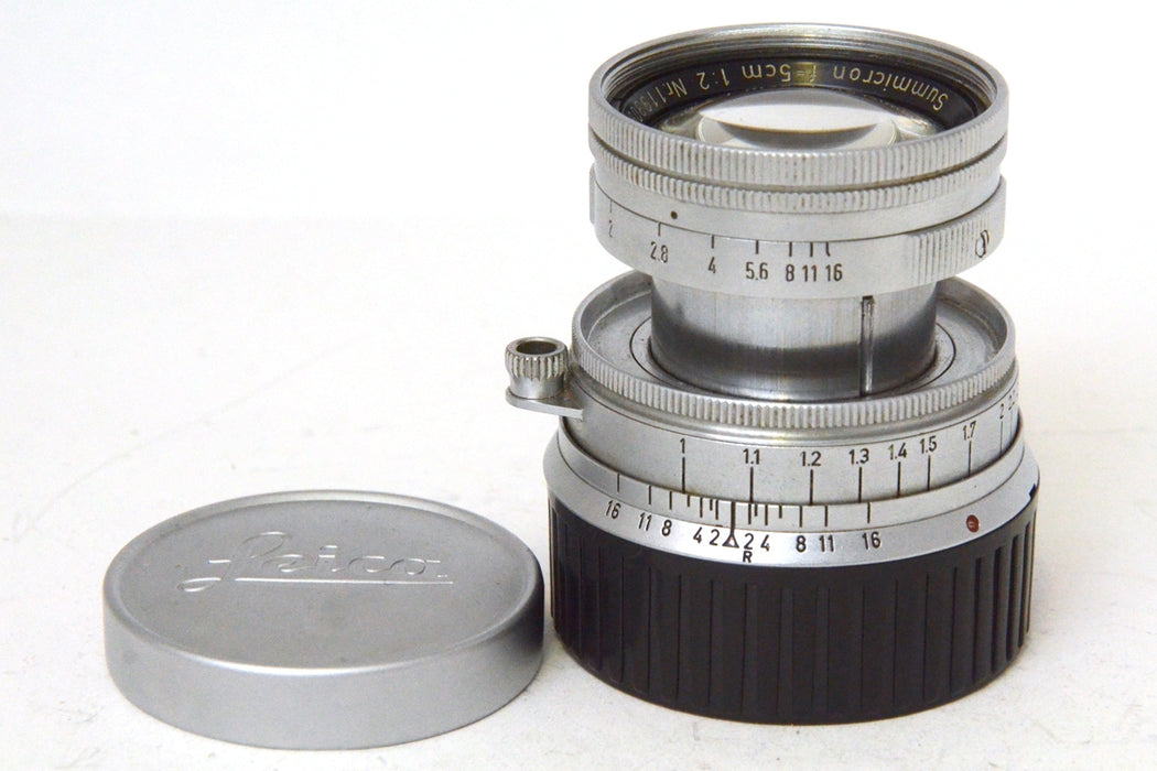 Leica Summicron 5cm F2 Colassabile M Mount con Tappi Originale