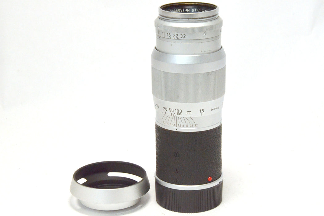 Leitz Leica Hektor 13,5cm f 4.5 (135mm1:4.5) M Mount Silver Tappi e Paraluce