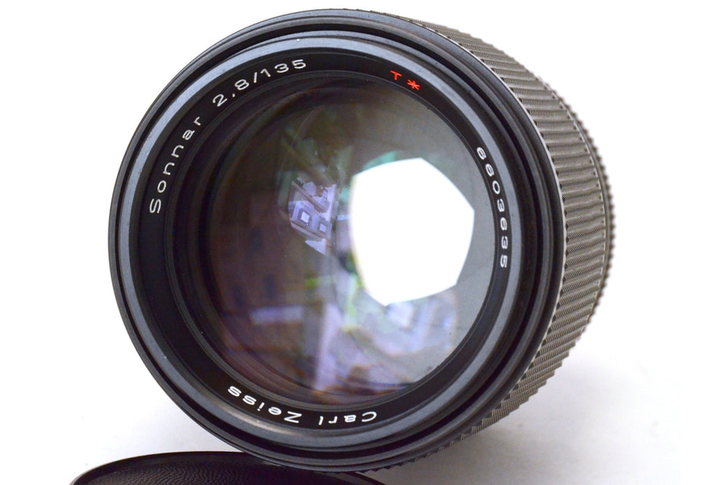 Carl Zeiss Sonnar 135mm F2.8 T* no MM per Contax Yashica con sacchetto