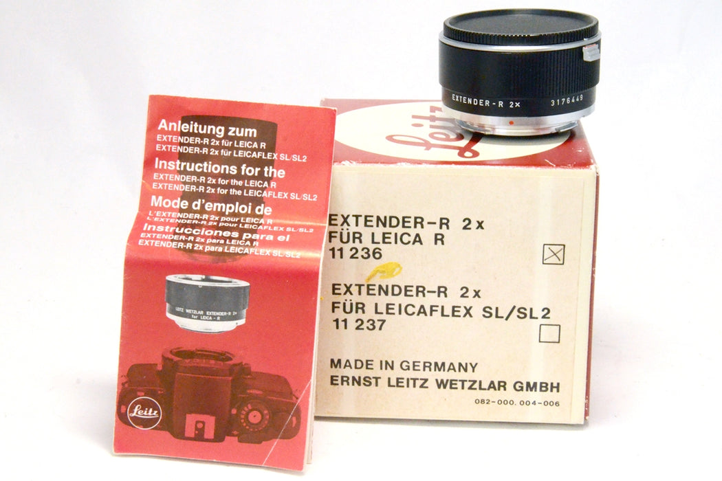 Leica 11236 Extender-R 2x Duplicatore di Focale + Scatola Originale e Documenti