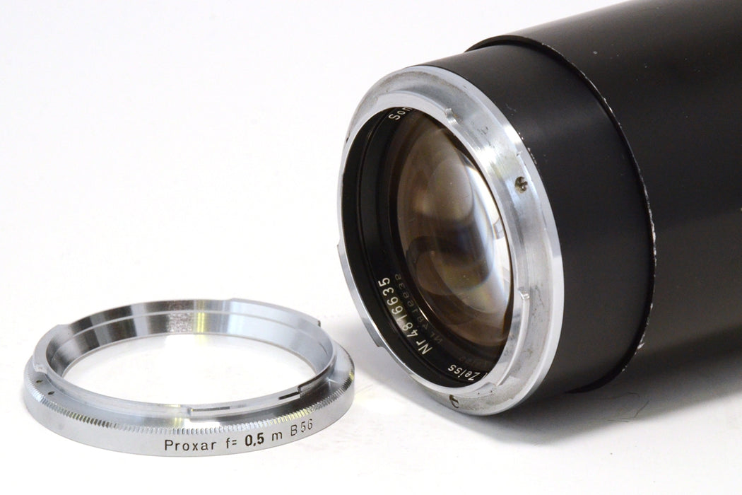 Zeiss Sonnar 135mm f2.8 per Contarex + Filtro Proxar F = 0.5 M B 56