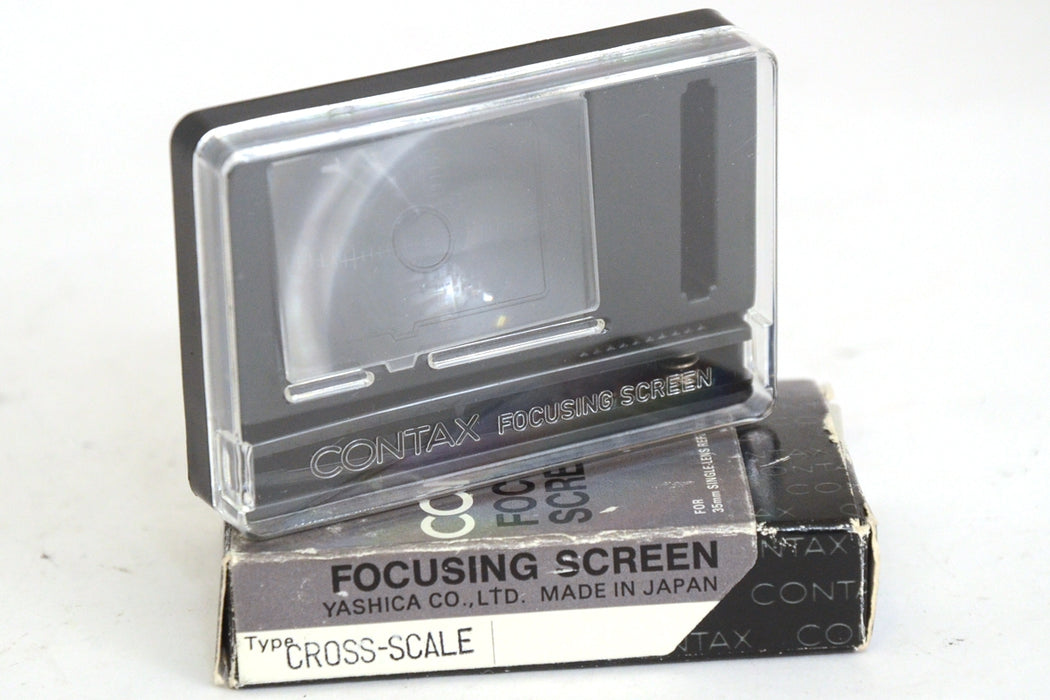 Contax Focusing Screen Cross-Scale con Scatola e Documenti