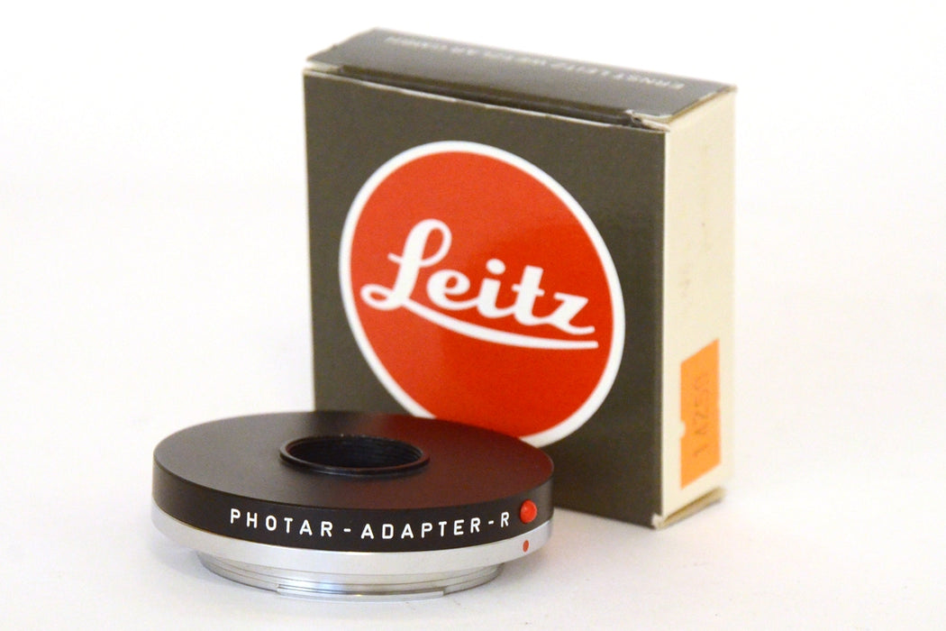 LEITZ Leica 14259 PHOTAR Adapter-R per Bellows. come nuovo Con Scatola