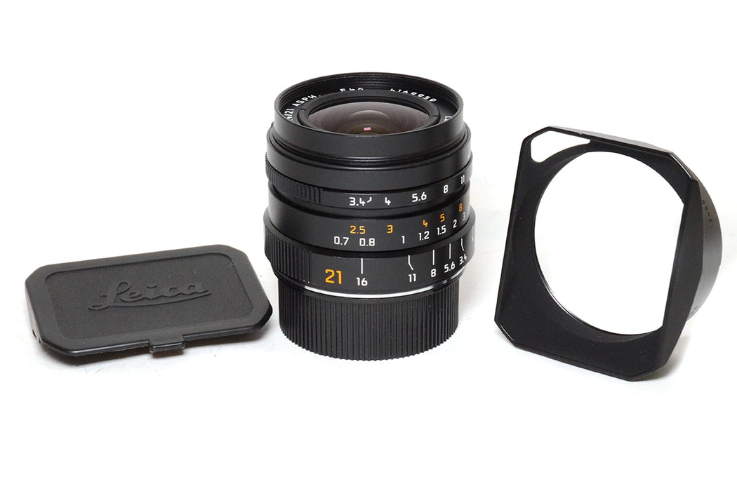 Obiettivo manuale Leica Super Elmar M 21mm F3.4 ASPH 11 145 Nero Bello Completo