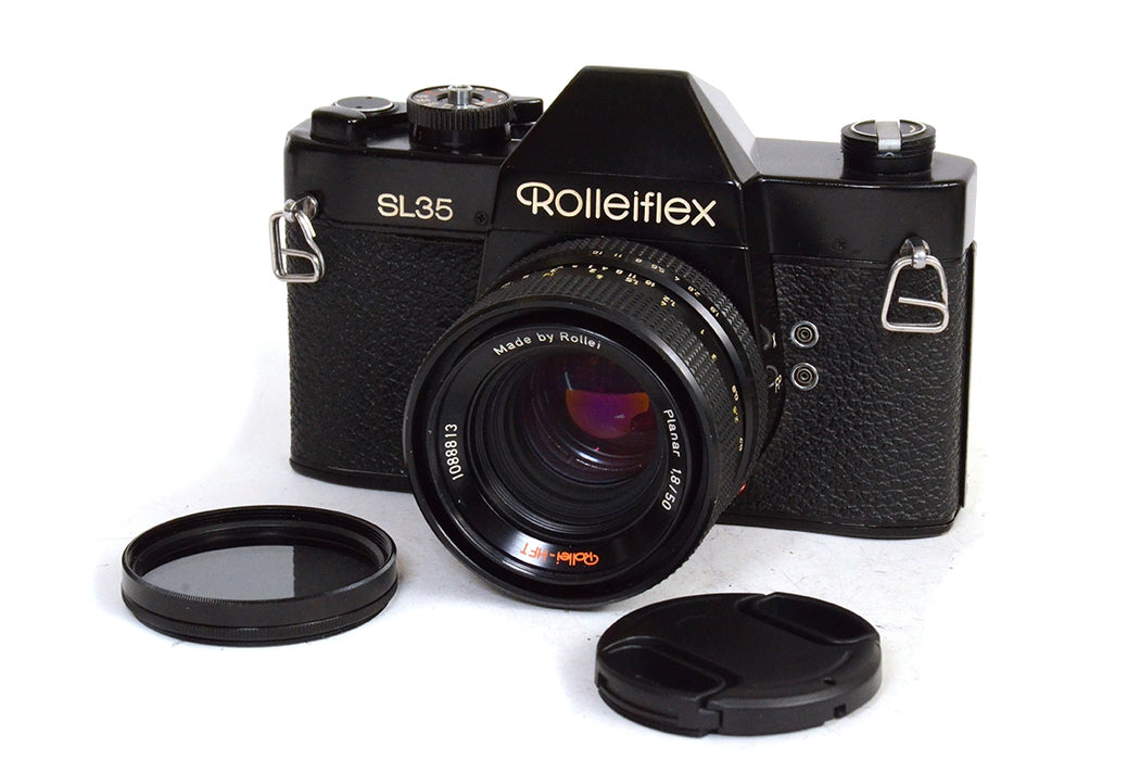 Fotocamera analogica Rolleiflex SL 35 con 50mm Planar f1.8