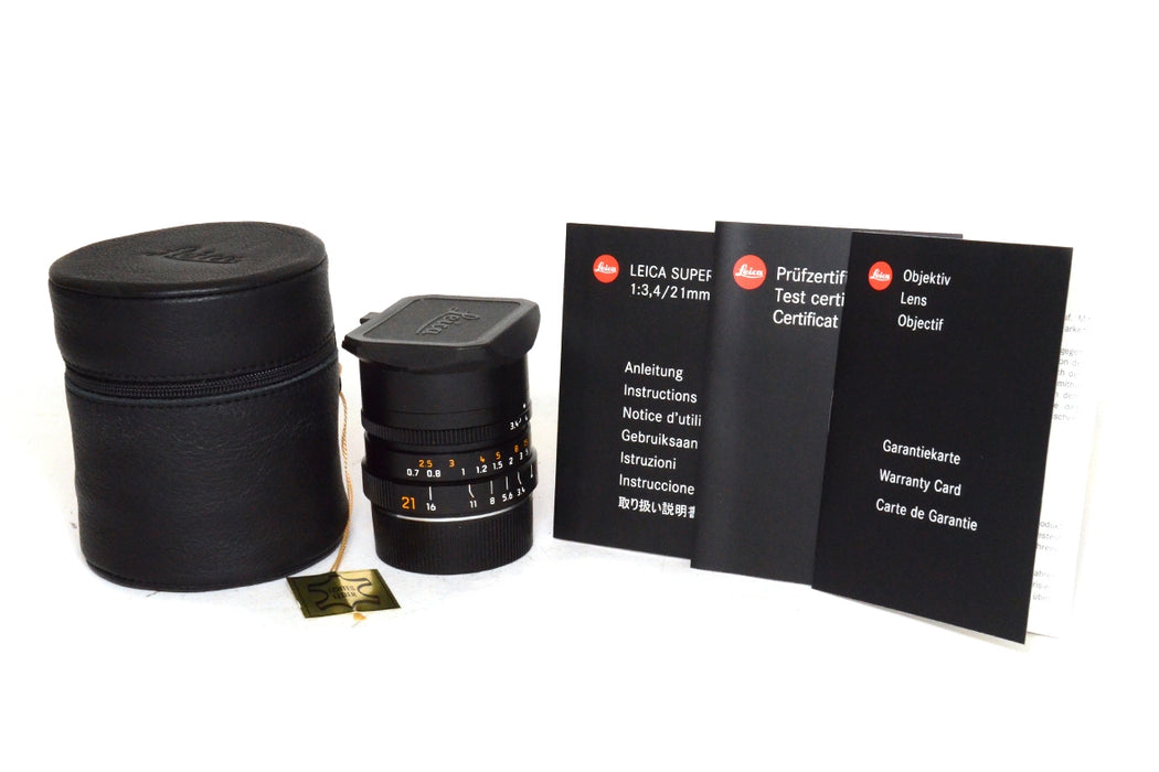 Obiettivo manuale Leica Super Elmar M 21mm F3.4 ASPH Nero 11145 COME NUOVO