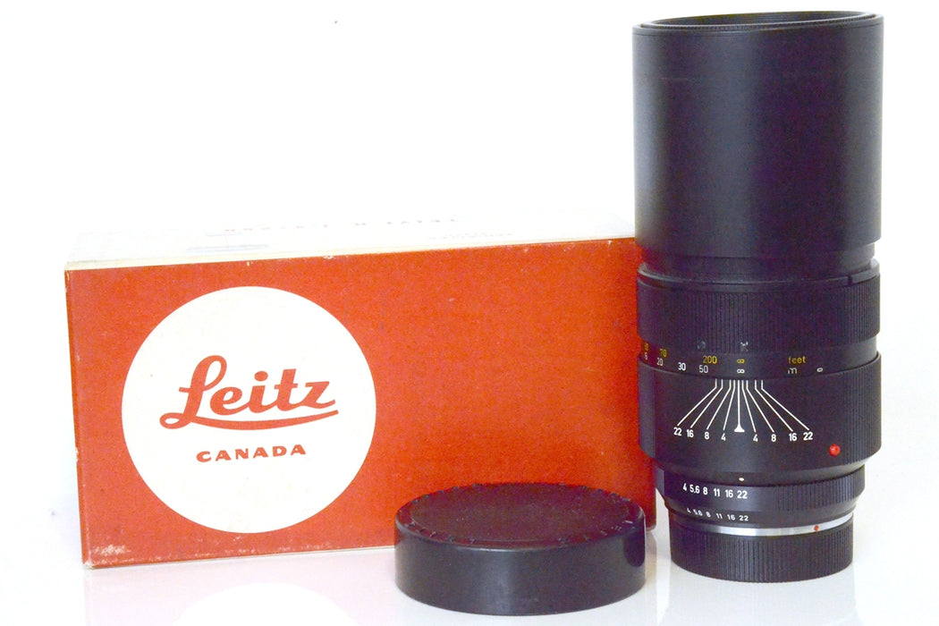 Leica 11920 Telyt-R 4 / 250mm Supertele Scatolato con Documenti. Immacolato / Mint