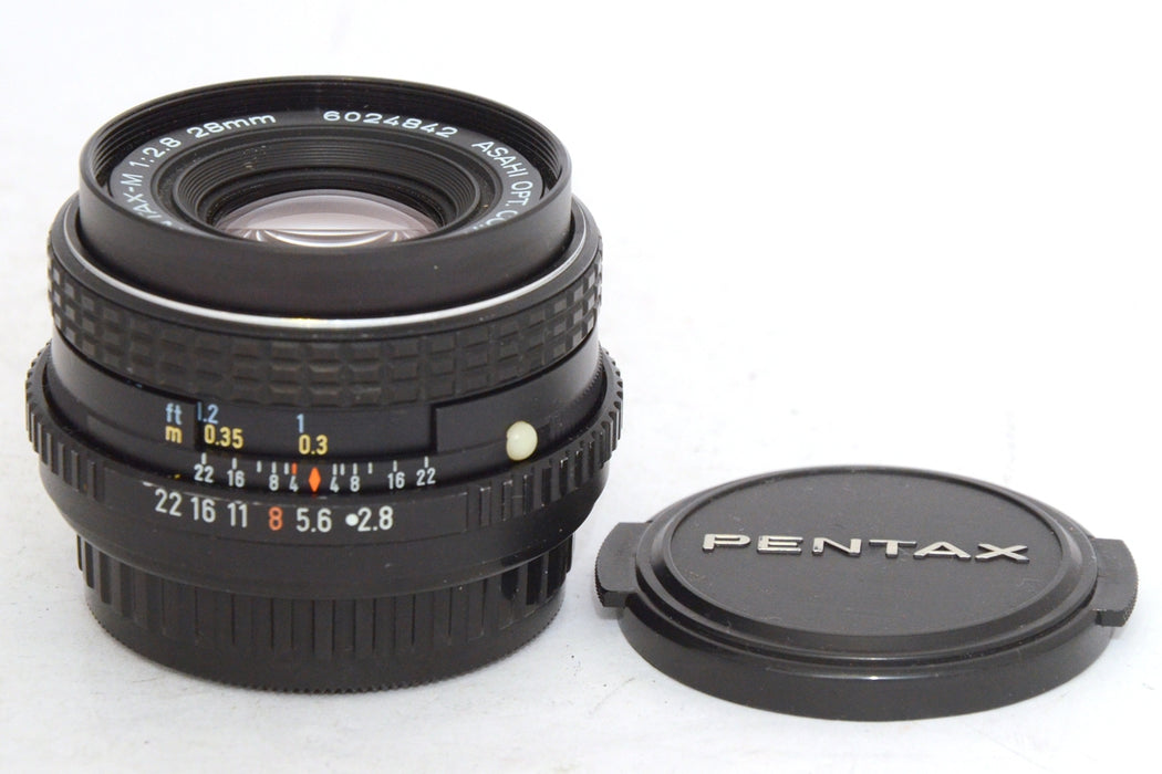 Smc PENTAX-M 28mm F 1:2.8 Obiettivo Grandangolare K Mount No Autofocus