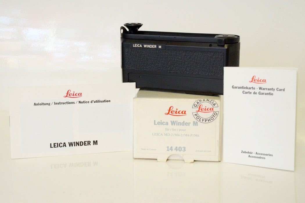 Leitz 14403 Leica Winder M Con Scatola MD-2 M4-2 M4-P M6 com nuovo