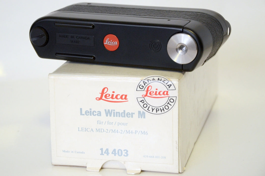 Leitz 14403 Leica Winder M Con Scatola MD-2 M4-2 M4-P M6 com nuovo