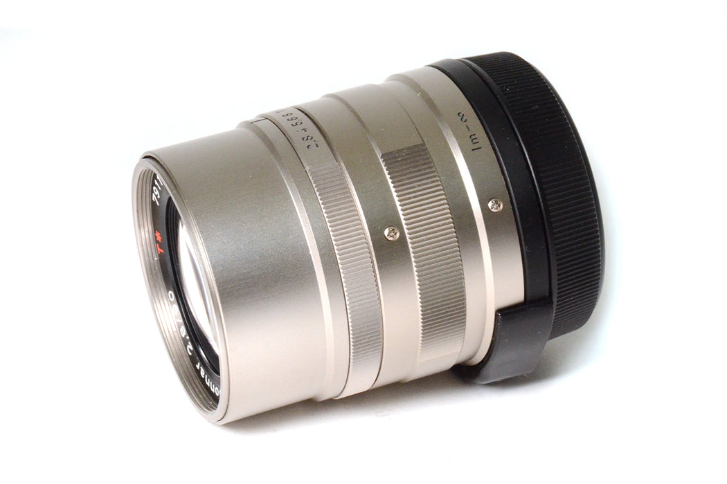 OBIETTIVO ZEISS SONNAR T 90MM F2.8 PER CONTAX G MOUNT SILVER - BELLISSIMO