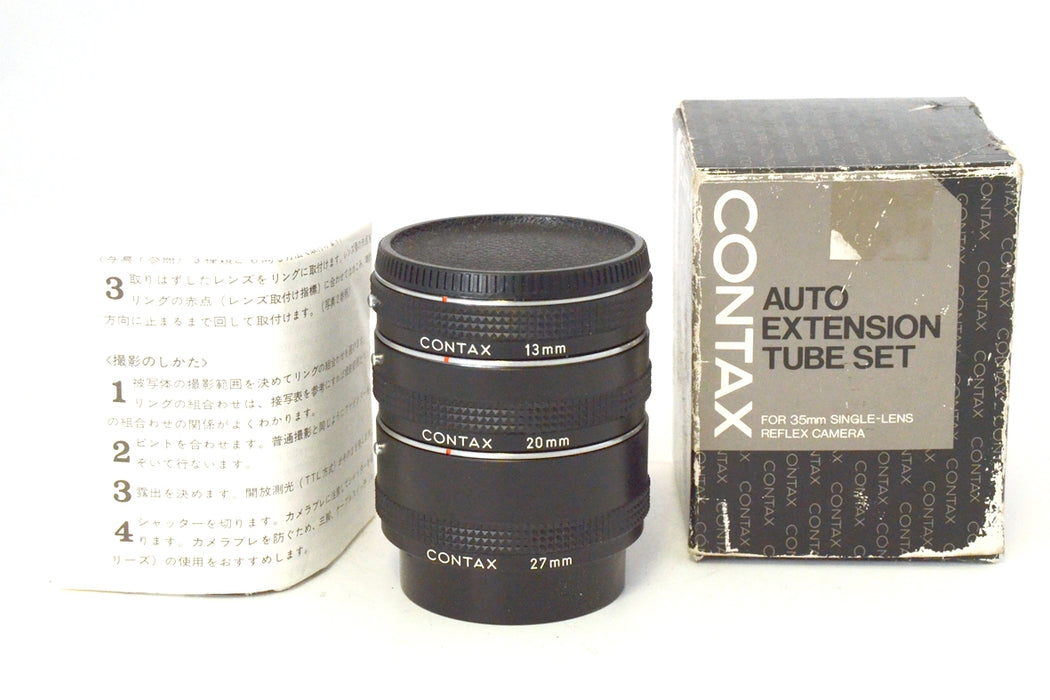 Contax Auto Extension Tube Set 3 Tubi 13mm, 20mm e 27mm Scatoloati