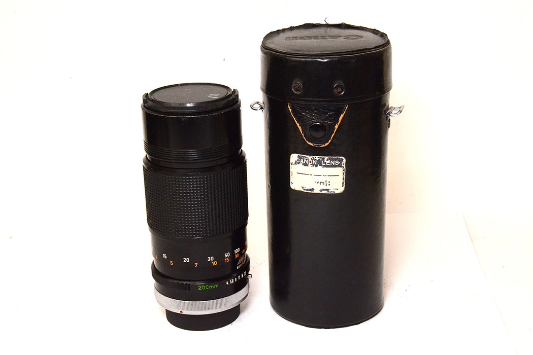 Obiettivo manuale Canon FD 200mm F4 -leggi-