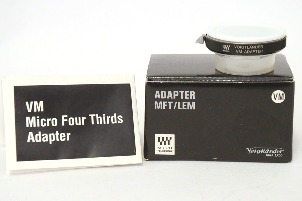 Voigtlander VM Adapter Miccro 4/3 Mount Scatolato con Documenti