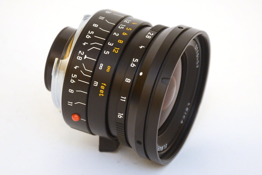 Leica Elmarit-M 24mm F2.8 Asph. Con Paraluce, Filtro, Tappi e Custodia