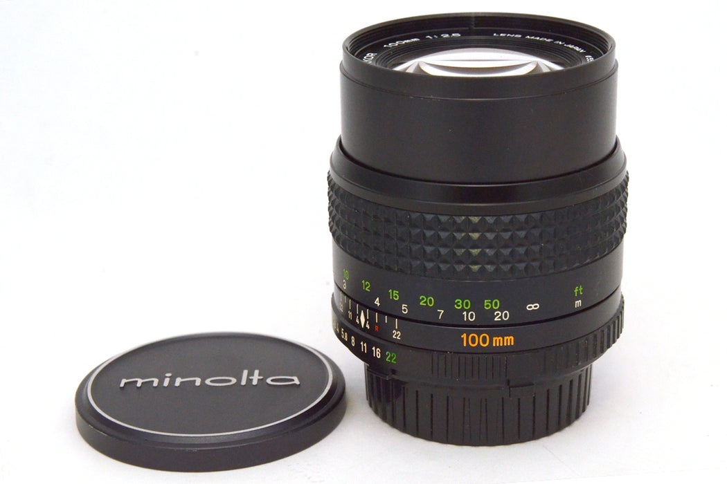 Minolta MD Tele Rokkor 2,5 / 100mm Teleobiettivo da ritratto No Autofocus