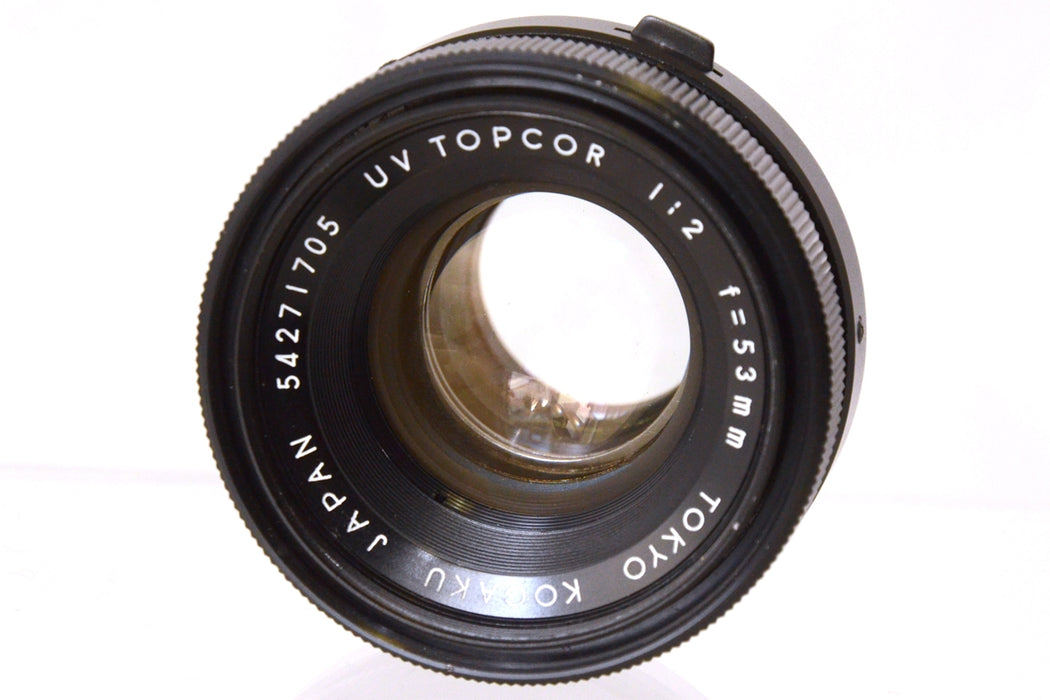 Topcon UV TOPCOR Tokyo Kagaku 53mm 1:2 Obiettivo No Autofocus